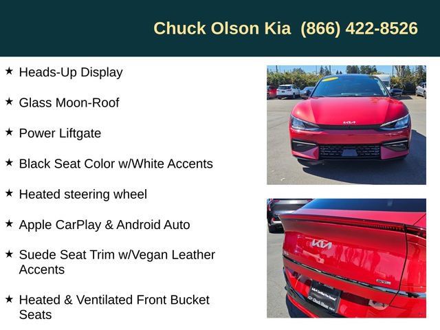 Certified 2023 Kia EV6 GT-Line w/ GT-Line Suede Seat Package AWD/4WD image 10
