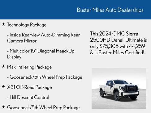 Used 2024 GMC Sierra 2500 Denali Ultimate w/ Max Trailering Package AWD/4WD image 6