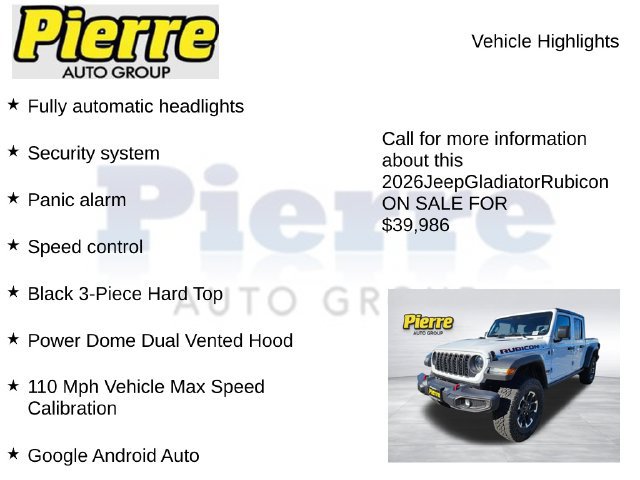 Used 2026 Jeep Gladiator Rubicon AWD/4WD image 13