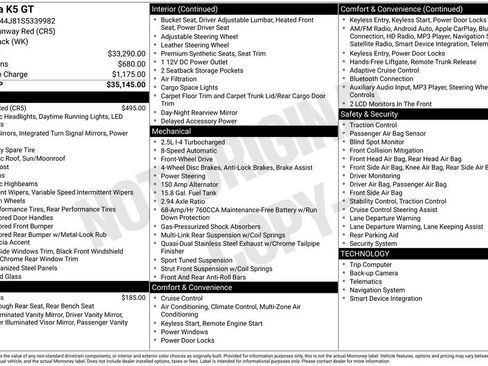 Certified 2025 Kia K5 GT FWD image 37
