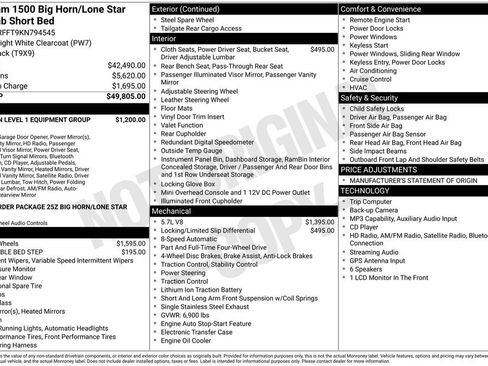 Used 2019 RAM 1500 Big Horn image 2