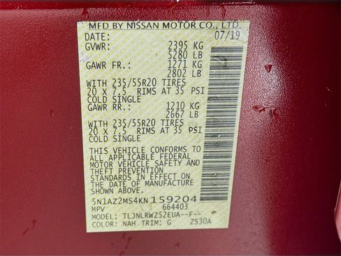 Used 2019 Nissan Murano SL w/ SL Technology Package image 56