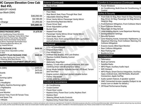 Used 2023 GMC Canyon Elevation w/ Convenience Package AWD/4WD image 38