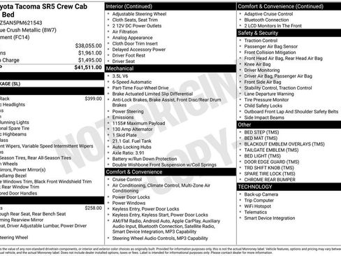 Used 2023 Toyota Tacoma SR5 AWD/4WD image 31