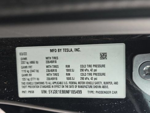 Used 2022 Tesla Model 3 Long Range AWD/4WD image 19