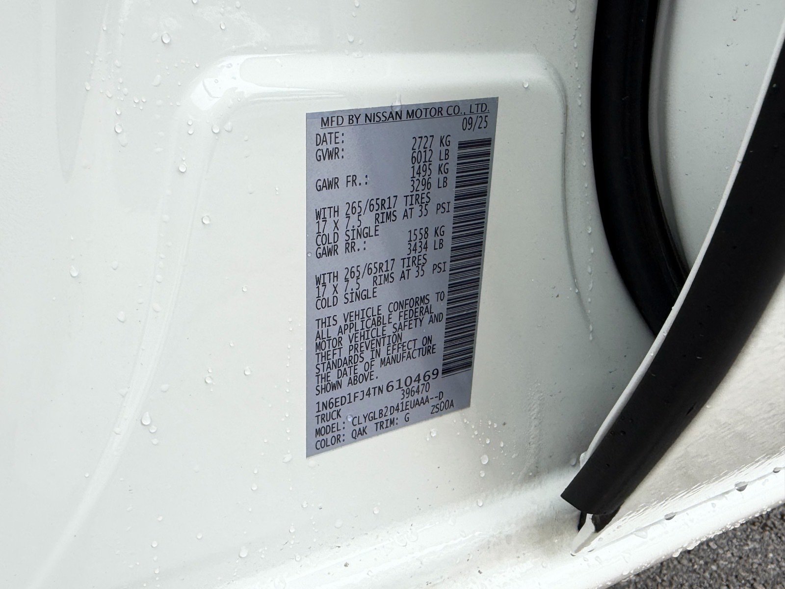 Certified 2026 Nissan Frontier SV w/ All-Weather Content Package RWD image 20