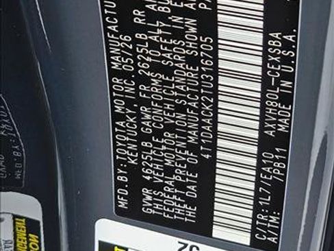 New 2026 Toyota Camry SE FWD image 17