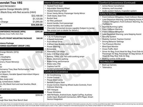 Used 2024 Chevrolet Trax RS w/ Driver Confidence Package image 14