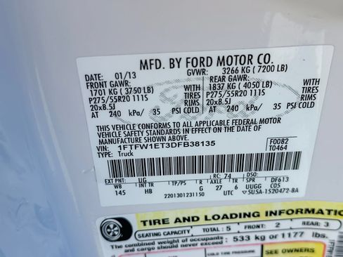 Used 2013 Ford F150 Lariat w/ Luxury Equipment Group AWD/4WD image 27
