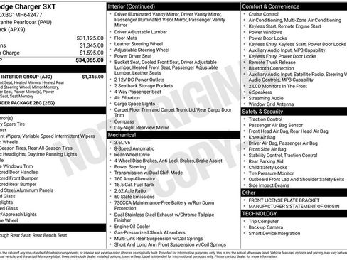 Used 2021 Dodge Charger SXT w/ Leather Interior Group image 3