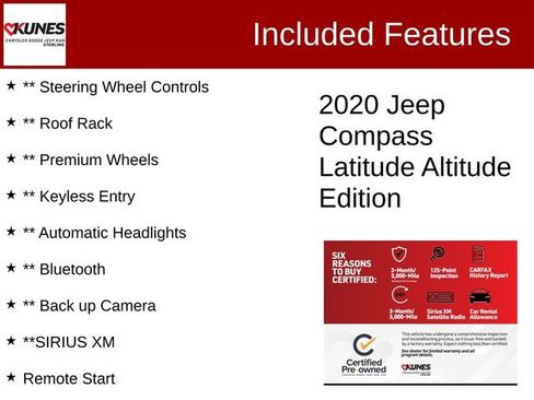 Certified 2020 Jeep Compass Latitude image 3