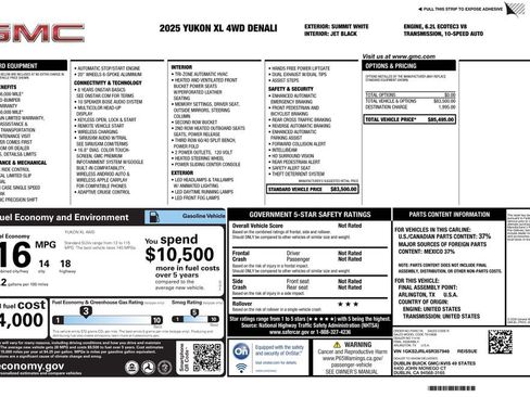 Used 2025 GMC Yukon XL Denali AWD/4WD image 2