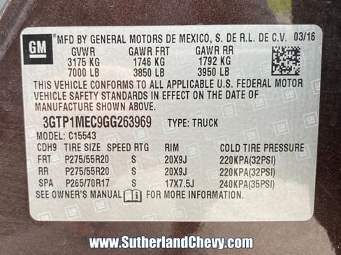 Used 2016 GMC Sierra 1500 SLE w/ Texas SLE Value Package RWD image 44