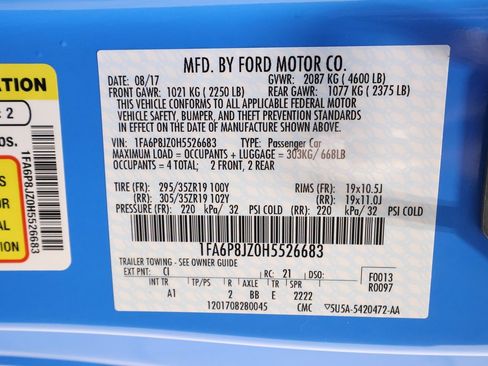 Certified 2017 Ford Mustang Shelby GT350 w/ Electronics Package image 35