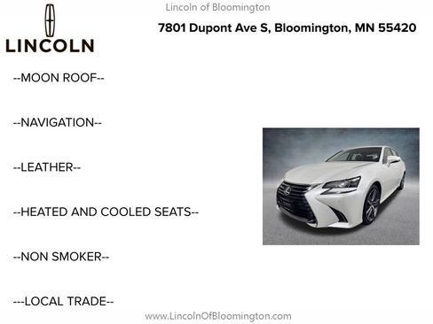 Used 2016 Lexus GS 350 AWD w/ Premium Package image 5