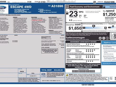 Used 2019 Ford Escape Titanium AWD/4WD image 6
