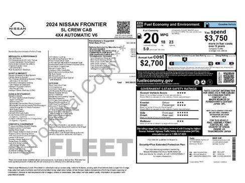 Certified 2024 Nissan Frontier SL w/ Technology Package image 6