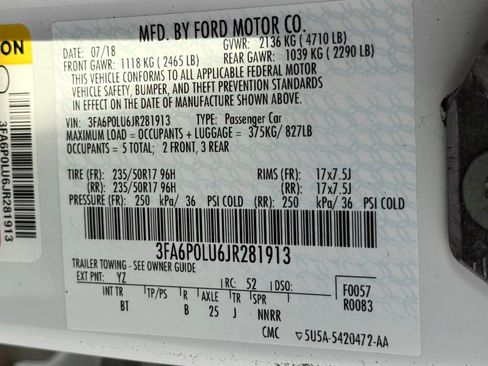 Used 2018 Ford Fusion SE w/ Equipment Group 602A FWD image 42