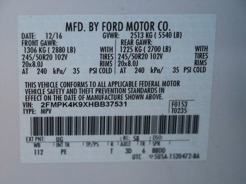 Used 2017 Ford Edge Titanium w/ Equipment Group 301A image 31