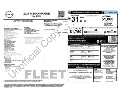 Used 2024 Nissan Rogue SV AWD/4WD image 16