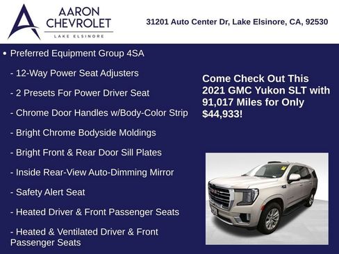 Used 2021 GMC Yukon SLT w/ SLT Premium Package image 5