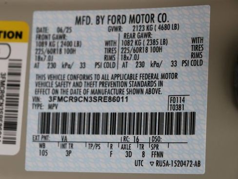 Used 2025 Ford Bronco Sport Outer Banks w/ Outer Banks Tech Package+ AWD/4WD image 31