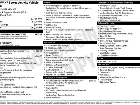 Used 2023 BMW X7 xDrive40i w/ Parking Assistance Package image 3