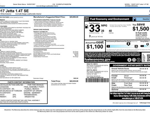 Used 2017 Volkswagen Jetta SE FWD image 25