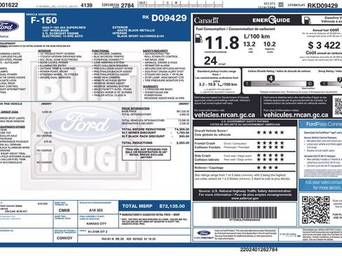 Used 2024 Ford F150 XLT w/ Equipment Group 302A MID AWD/4WD image 5