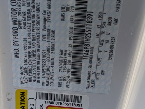 Used 2025 Ford Mustang Coupe w/ Mustang Nite Pony Package image 33