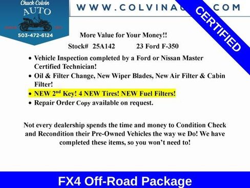 Certified 2023 Ford F350 XLT w/ FX4 Off-Road Package image 11