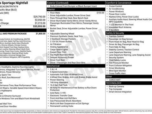 Used 2022 Kia Sportage Nightfall Edition w/ Nighfall AWD Premium Package image 30
