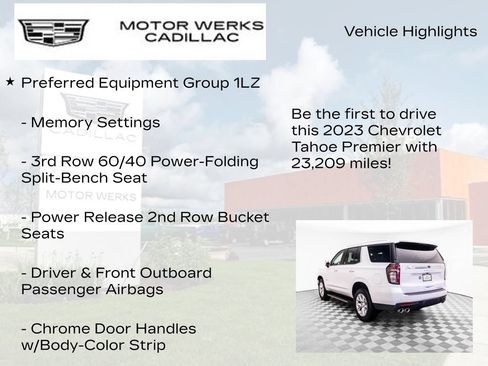 Used 2023 Chevrolet Tahoe Premier AWD/4WD image 12