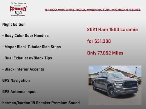 Used 2021 RAM 1500 Laramie AWD/4WD image 20