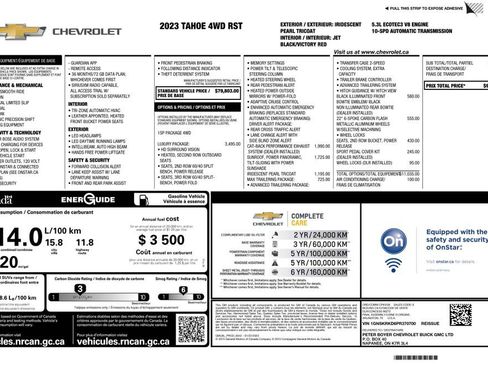 Used 2023 Chevrolet Tahoe RST w/ Luxury Package image 2