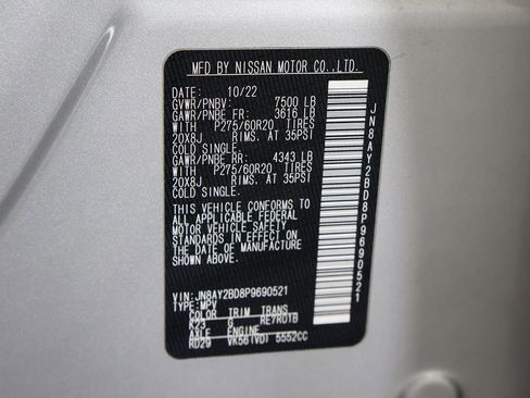 Used 2023 Nissan Armada SL image 62