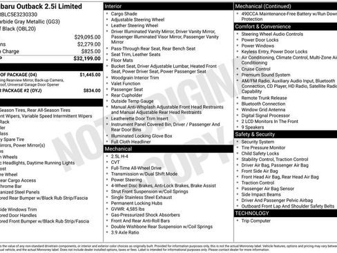 Used 2014 Subaru Outback 2.5i Limited w/ Moonroof Package image 23