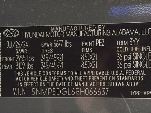 Used 2024 Hyundai Santa Fe Calligraphy AWD/4WD image 28