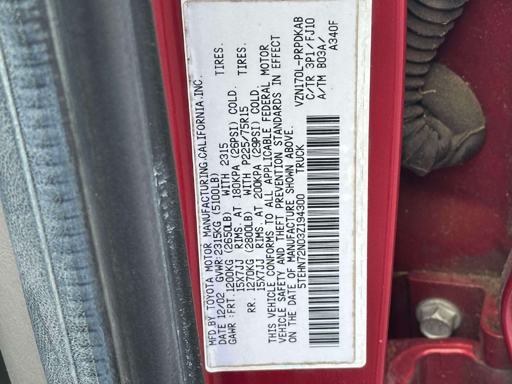 Used 2003 Toyota Tacoma 4x4 Double Cab image 24
