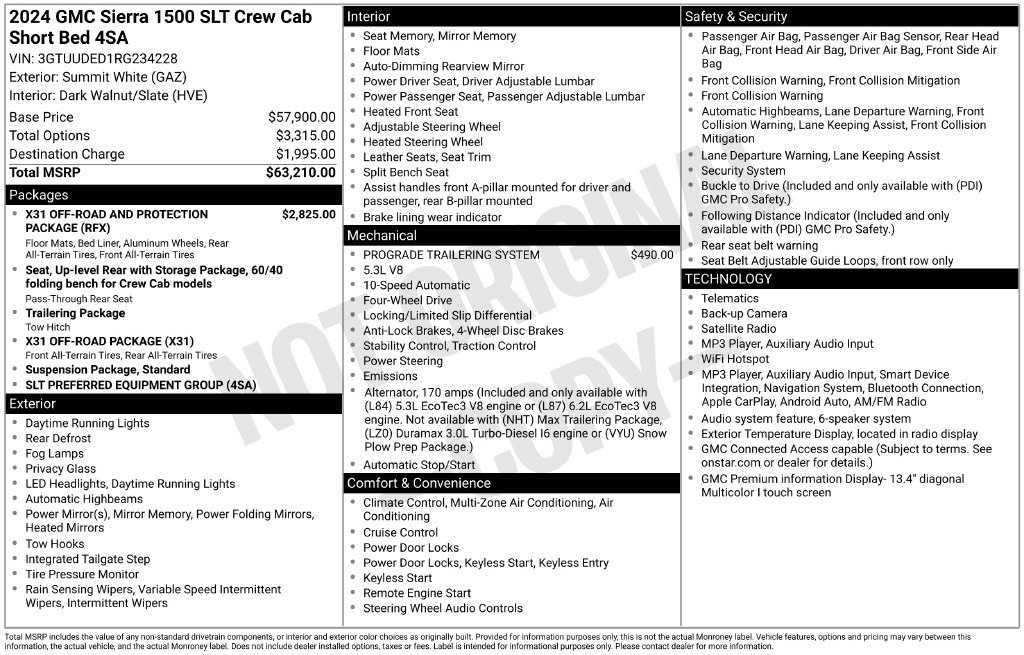 Used 2024 GMC Sierra 1500 SLT AWD/4WD image 20