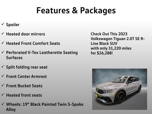 Used 2023 Volkswagen Tiguan SE R-Line AWD/4WD image 17