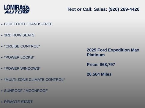 Used 2025 Ford Expedition Max Platinum w/ Stealth Appearance Package AWD/4WD image 8