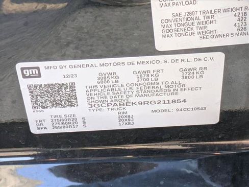Used 2024 Chevrolet Silverado 1500 Custom RWD image 21