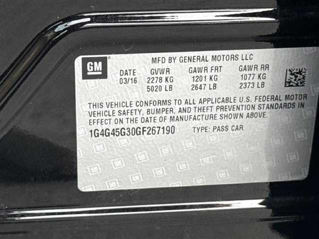 Used 2016 Buick LaCrosse Sport Touring w/ Experience Buick Package FWD image 38