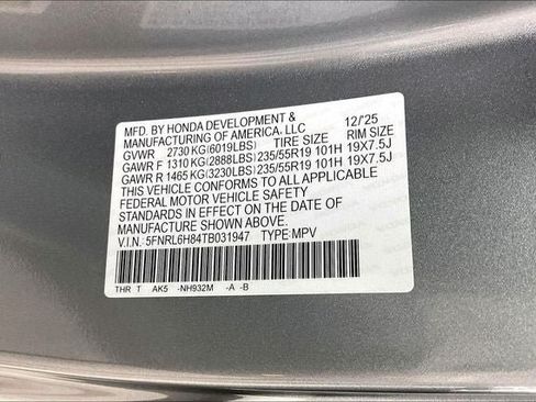 Certified 2026 Honda Odyssey Touring image 33