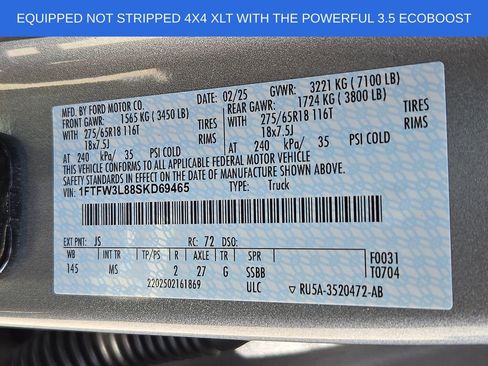 Used 2025 Ford F150 XLT w/ Equipment Group 301A Standard AWD/4WD image 28
