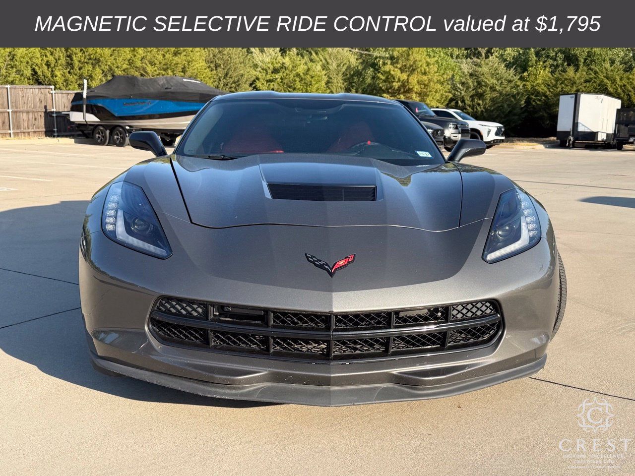 Used 2015 Chevrolet Corvette Stingray Coupe w/ Carbon Flash Badge Package RWD image 2