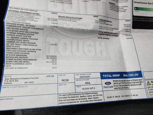 Used 2024 Ford F250 XLT w/ Tremor Off-Road Package image 63