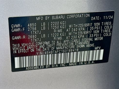 Used 2025 Subaru Outback Premium image 12