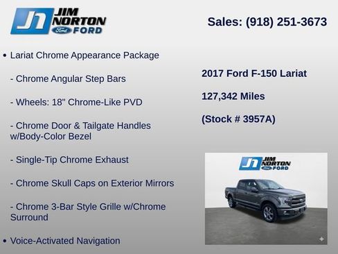 Used 2017 Ford F150 Lariat w/ Equipment Group 502A Luxury AWD/4WD image 16